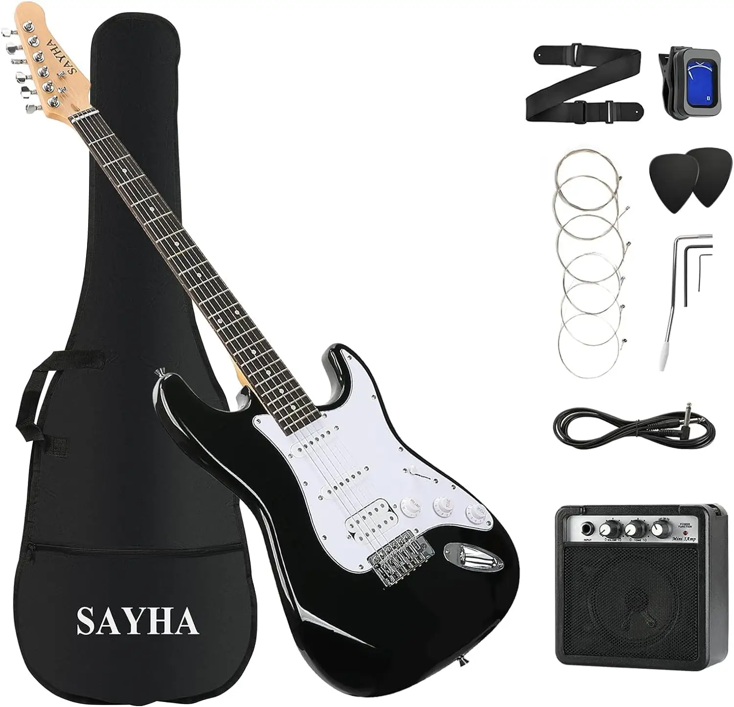 SAYHA 39-Inch Solid Electric Guitar… — Photo 1