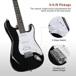 SAYHA 39-Inch Solid Electric Guitar… — Photo 2