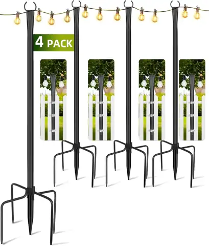 String Light Poles for Outside,… — Photo 1