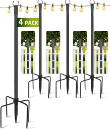 String Light Poles for Outside,… — Photo 1