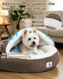 Calming Cozy Dog Cave Cover… — Photo 2