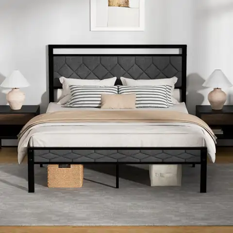 Z-hom Easy Assembly Upholstered Queen… — Photo 1