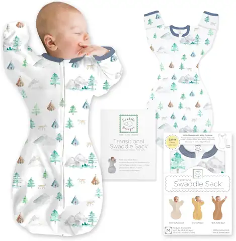 SwaddleDesigns Transitional Swaddle Sack, Cotton,… — Photo 1