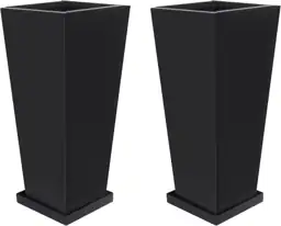 24" Metal Tall Outdoor Planters… — Photo 1