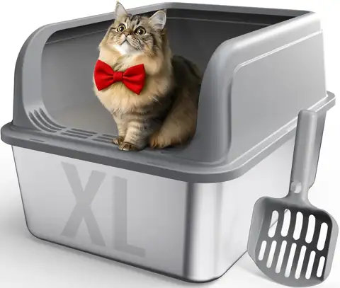 Powools Stainless Steel Cat Litter… — Photo 1