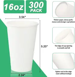 16 oz Paper Cups, 300… — Photo 2