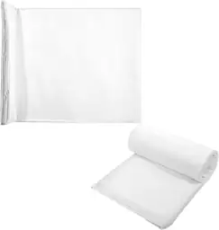 100% White Cotton Fabric, 10… — Photo 1