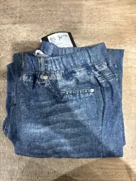 Women's Wide-Leg Denim-Style Cotton Terry… — Photo 3
