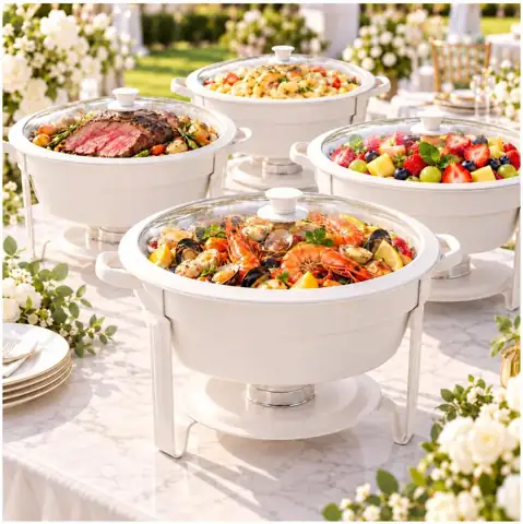 7QT Round Chafing Dishes for… — Photo 1