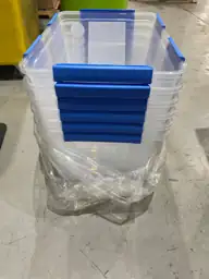 75L/79.3Qt Waterproof Clear Latch Tote… — Photo 2