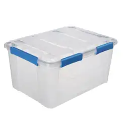 75L/79.3Qt Waterproof Clear Latch Tote… — Photo 1