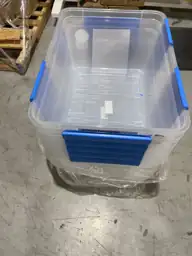 75L/79.3Qt Waterproof Clear Latch Tote… — Photo 2