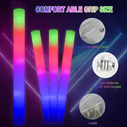 100+11 Pack Foam Glow Sticks… — Photo 2