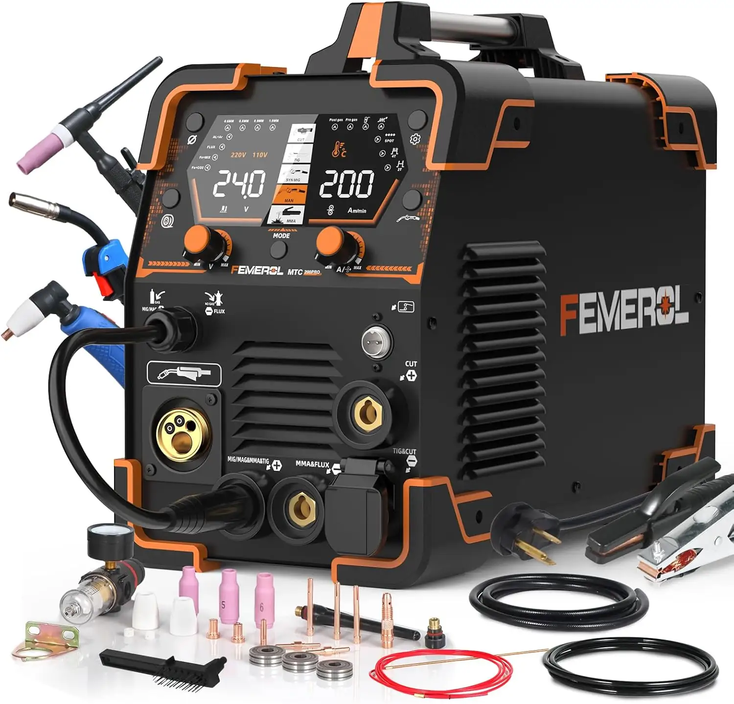 Plasma Cutter/Welder 200A 6-in-1, 110/220V… — Photo 1