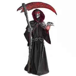 7.5 FT Grave & Bones Animated LED Soul Stealing Reaper | Triangle ...