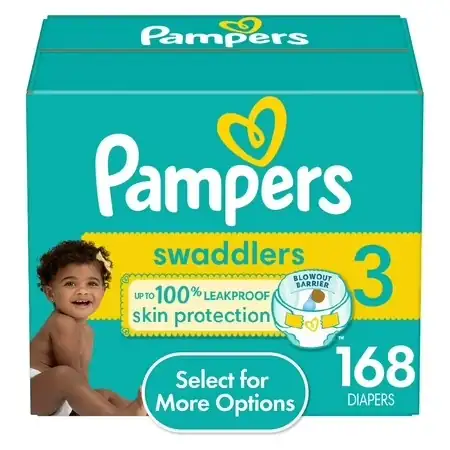 Pampers Swaddlers Baby Diapers Size… — Photo 1