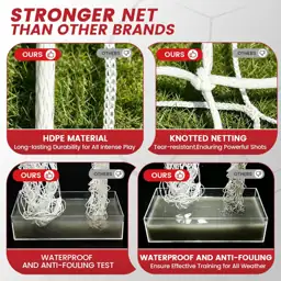 Soccer Goal, 12X6FT Soccer Net,… — Photo 2