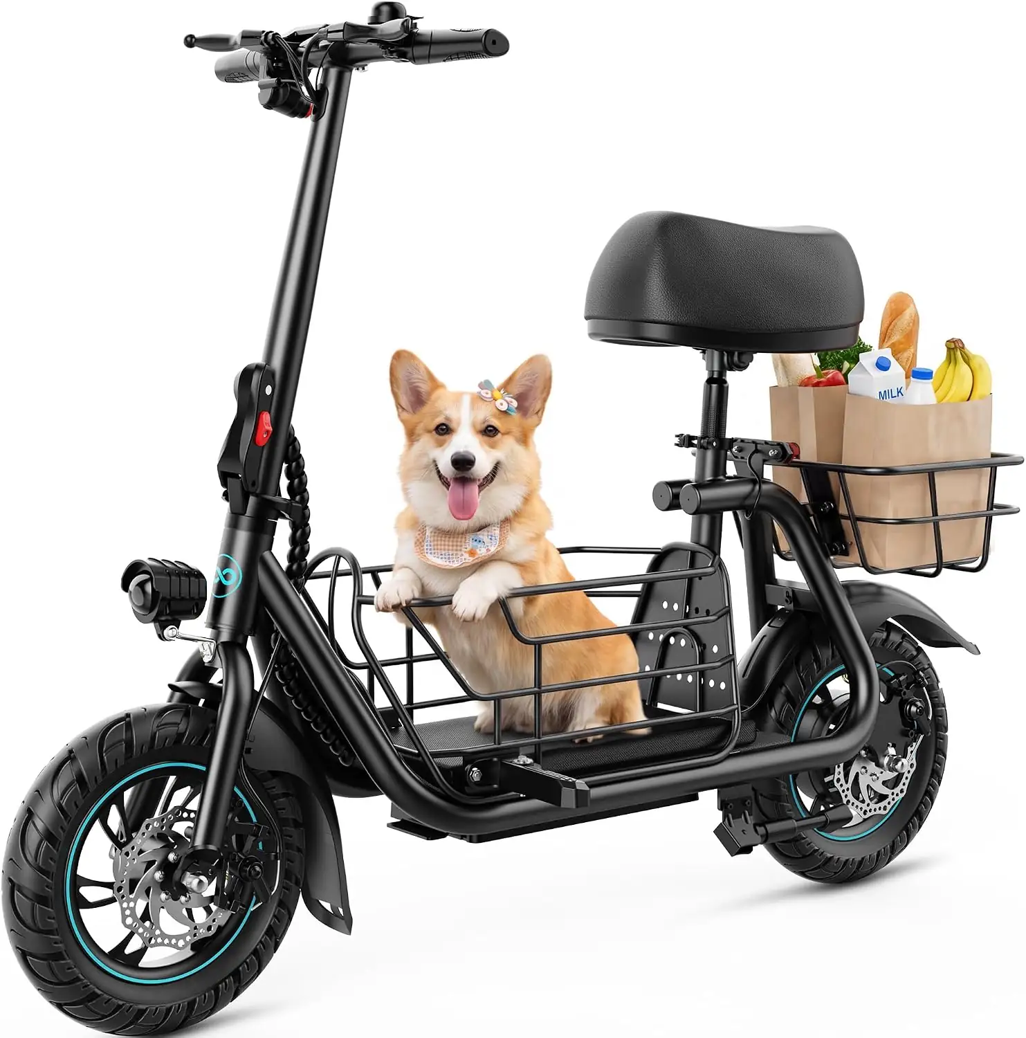 Gyroor Electric Scooter with Seat… — Photo 1