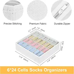 Joyoldelf Sock Organizer Drawer Organizer… — Photo 2