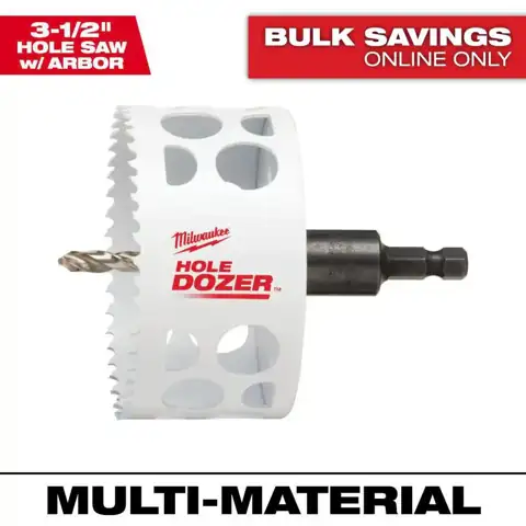 Milwaukee 3-1/2 in. HOLE DOZER… — Photo 1
