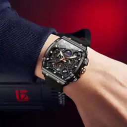 OLEVS Square Watch for Men,… — Photo 2