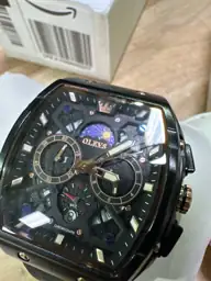 OLEVS Square Watch for Men,… — Photo 4