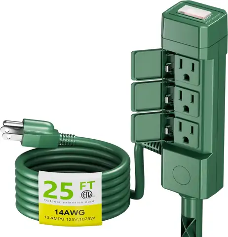 BN-LINK 25ft Extension Cord, Waterproof… — Photo 1
