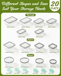 Canfanni 40 Piece Food Storage… — Photo 2