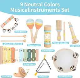 Kids Musical Instruments Set Wooden… — Photo 2