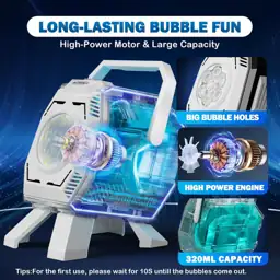 Bubble Machine for Kids, 2.5"… — Photo 2