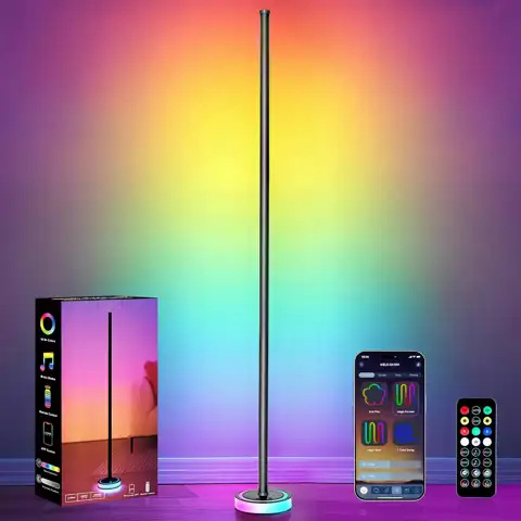 Smart Corner Floor Lamp, RGBICW… — Photo 1
