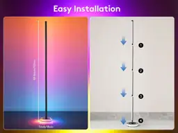 Smart Corner Floor Lamp, RGBICW… — Photo 2