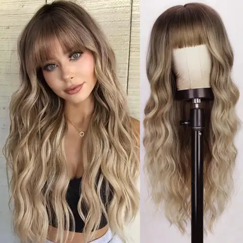 Blonde Wig with Bangs for… — Photo 1