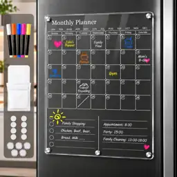 Acrylic Magnetic Fridge Calendar -… — Photo 1