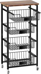 5-Tier Kitchen Storage Cart with… — Photo 1