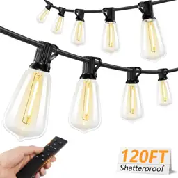120FT LED Outdoor String Lights… — Photo 1
