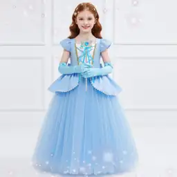 Girls' Blue Princess Costume -… — Photo 2