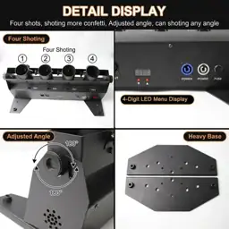 4-Shot DMX512 Electric Confetti Cannon… — Photo 2