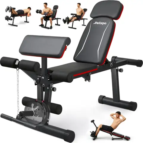 Adjustable Weight Bench with Leg… — Photo 1