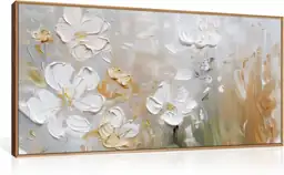 HPNIUB Large White Flower Framed… — Photo 1