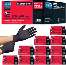 Inspire Black Vinyl Disposable Gloves… — Photo 1