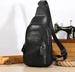 LUKZIJAES Genuine Leather Sling Bag… — Photo 2