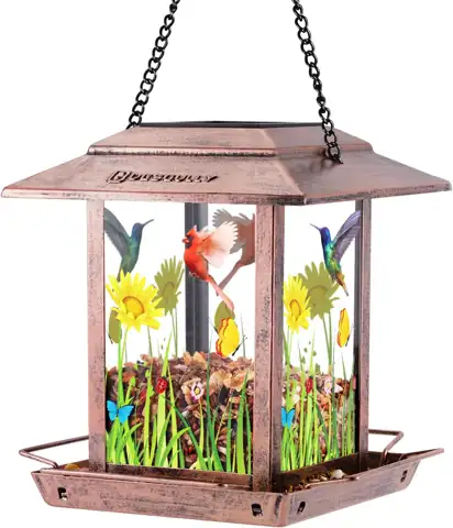 Solar Bird Feeder Outdoors -… — Photo 1