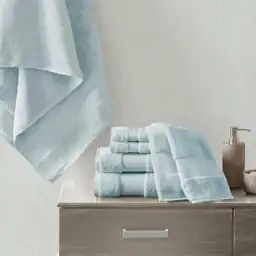 Turkish 6-Piece Light Blue Cotton… — Photo 2