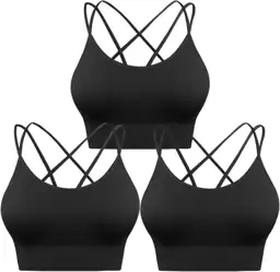 Sykooria 3-Pack Strappy Sports Bra… — Photo 1