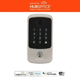 Hubspace Satin Nickel Square Biometric… — Photo 1
