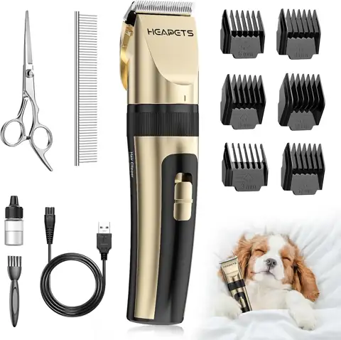 HEAPETS Dog Grooming Clippers, Low-Noise,… — Photo 1
