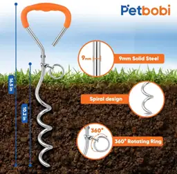 Petbobi Dog Tie Out Stake,… — Photo 2