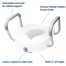 E-Z Lock Raised Toilet Seat… — Photo 2