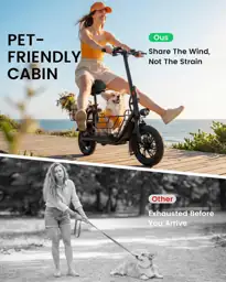 Gyroor Electric Scooter with Seat… — Photo 2